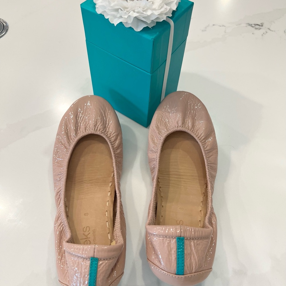 Tieks Blush Patent Leather Ballet Flats - Picture 9 of 10